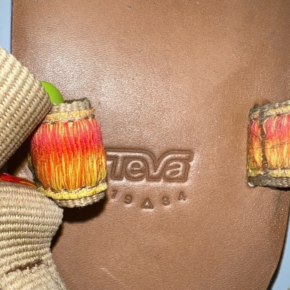 Teva Original Universal Orange Sandals - Picture 9 of 11
